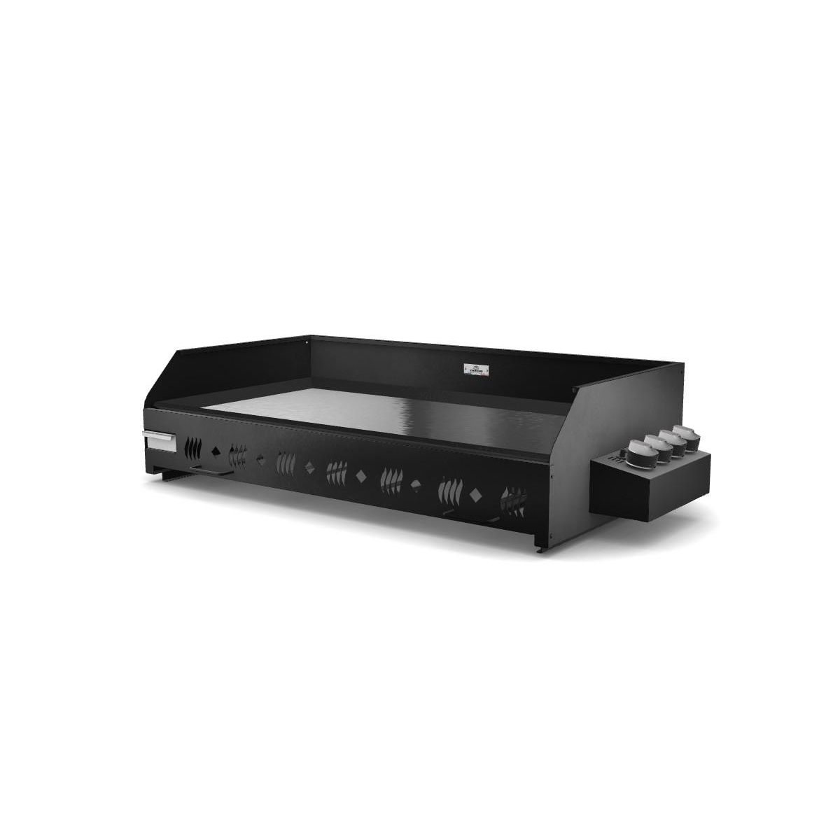 Le marquier Plancha gaz Exception Pakita 4105 noir 4 brûleurs à poser, 105x55 cm