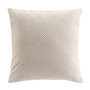 Voir la diapositive 1 : Paris Prix Coussin Déco en Velours Relief  Java  45x45cm Naturel