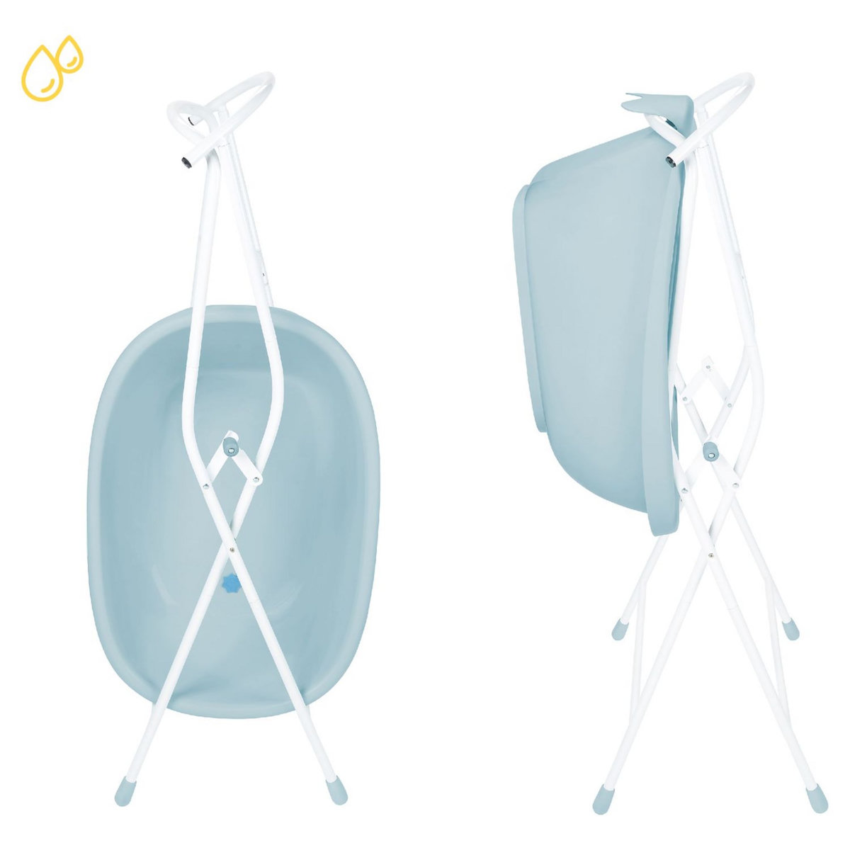 BADABULLE Pieds de baignoire et tuyau de vidange  