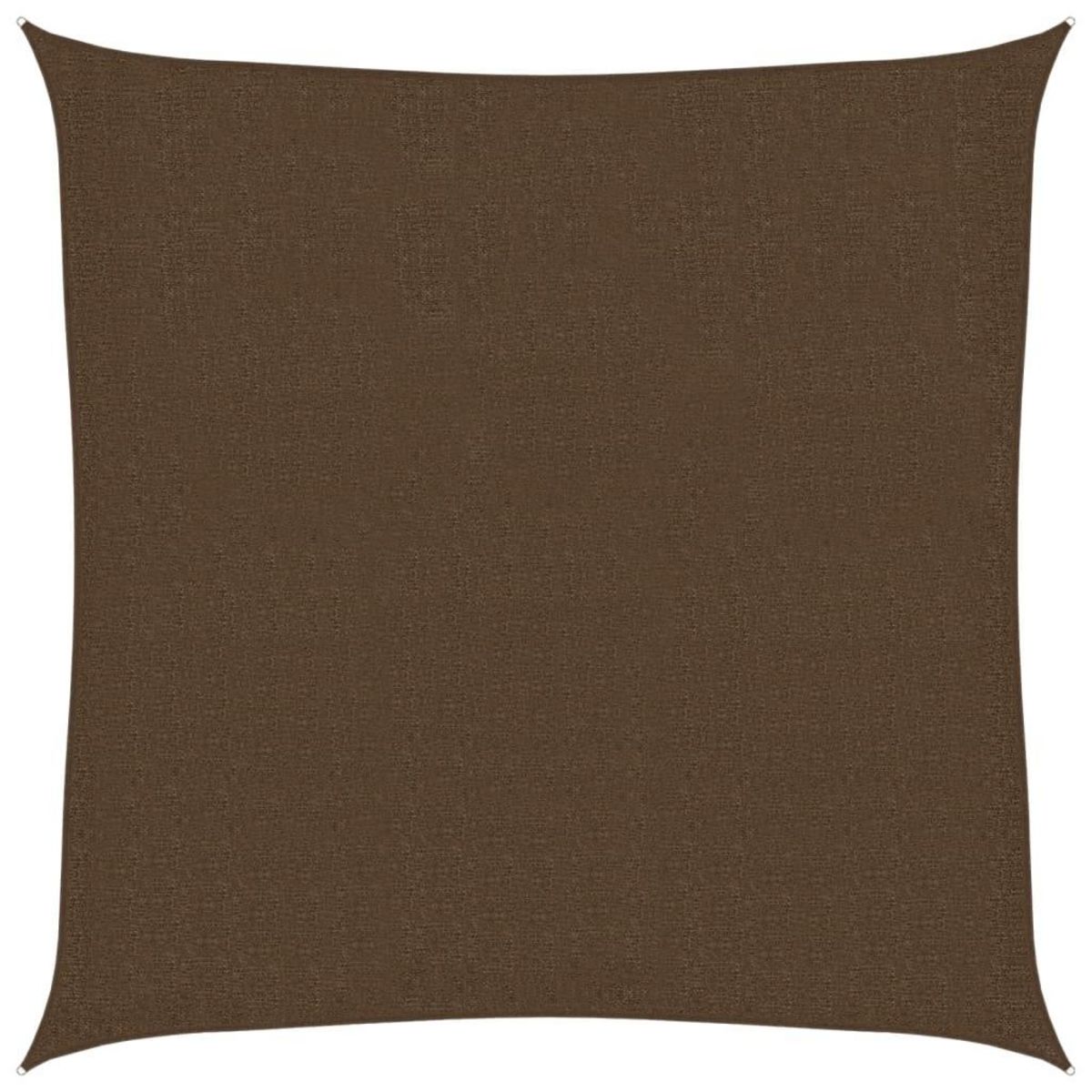 VIDAXL Voile d'ombrage 160 g/m^2 Marron 2x2 m PEHD