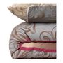 Voir la diapositive 4 : GENERIQUE Parure de lit - 1 housse de couette 220 x 240 cm + 2 taies d'oreiller 60 x 60 cm - 65% coton, 35% polyester - Gris