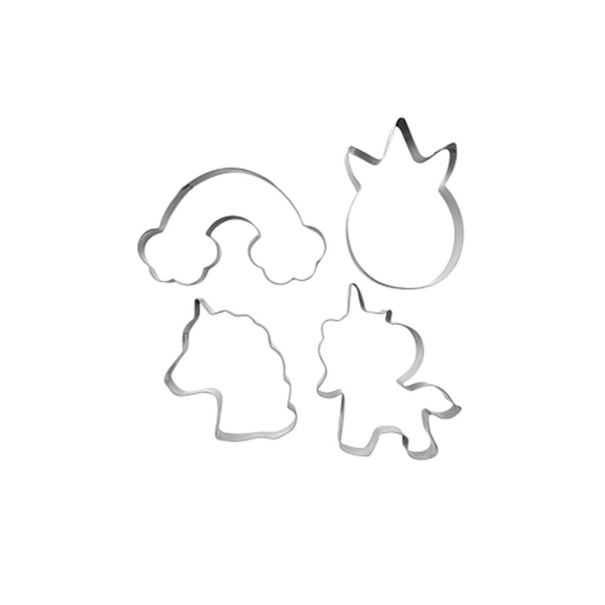 ZENKER Set de 4 emporte-pièces licorne Zenker Emporte-pièces