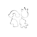 ZENKER Set de 4 emporte-pièces licorne Zenker Emporte-pièces