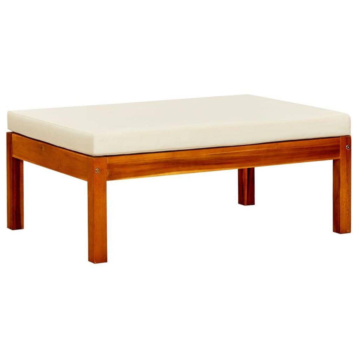 VIDAXL Repose-pieds de jardin lot de 2 Bois d'acacia massif