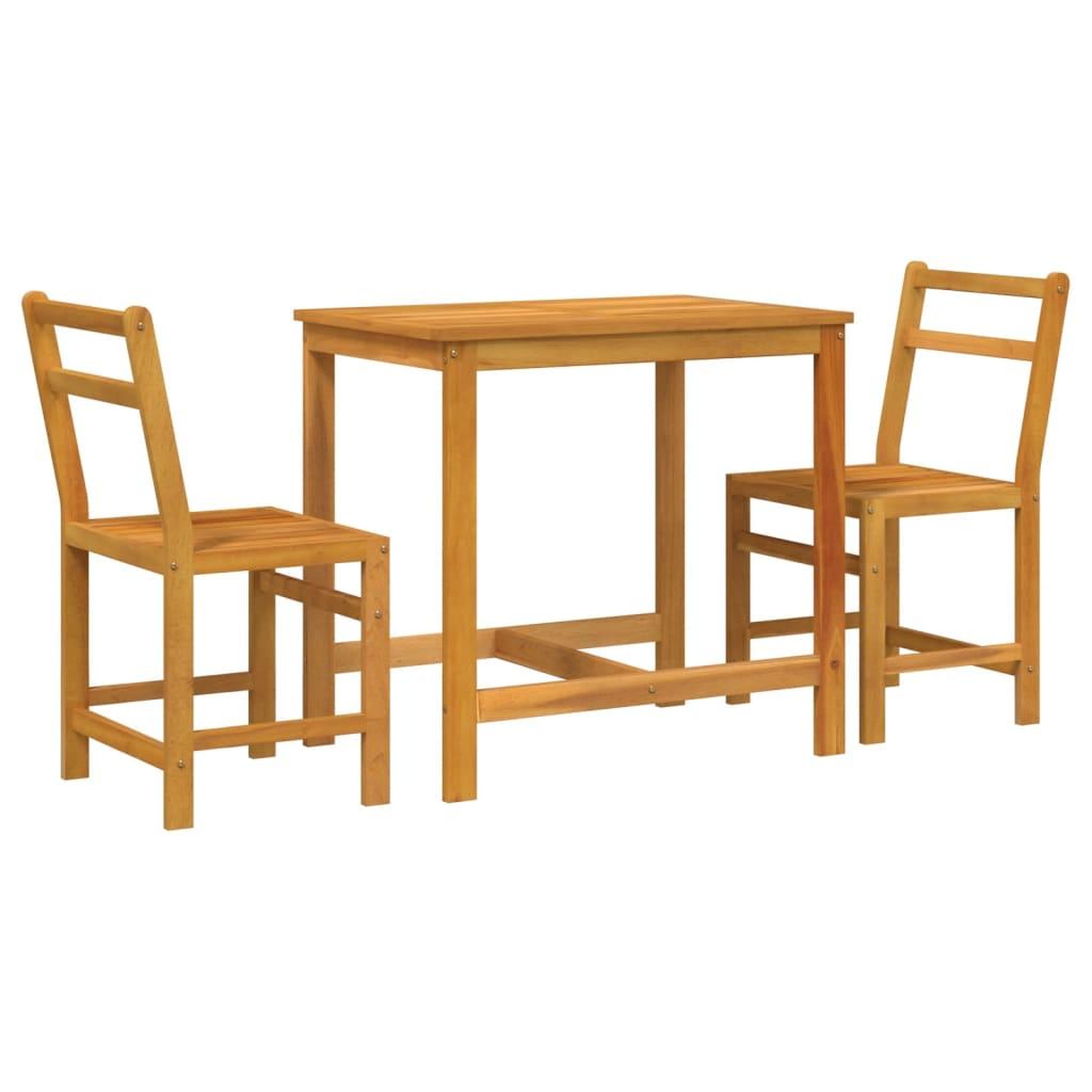 Voir la diapositive 2 : VIDAXL Ensemble de balcon 3 pcs bois d'acacia solide