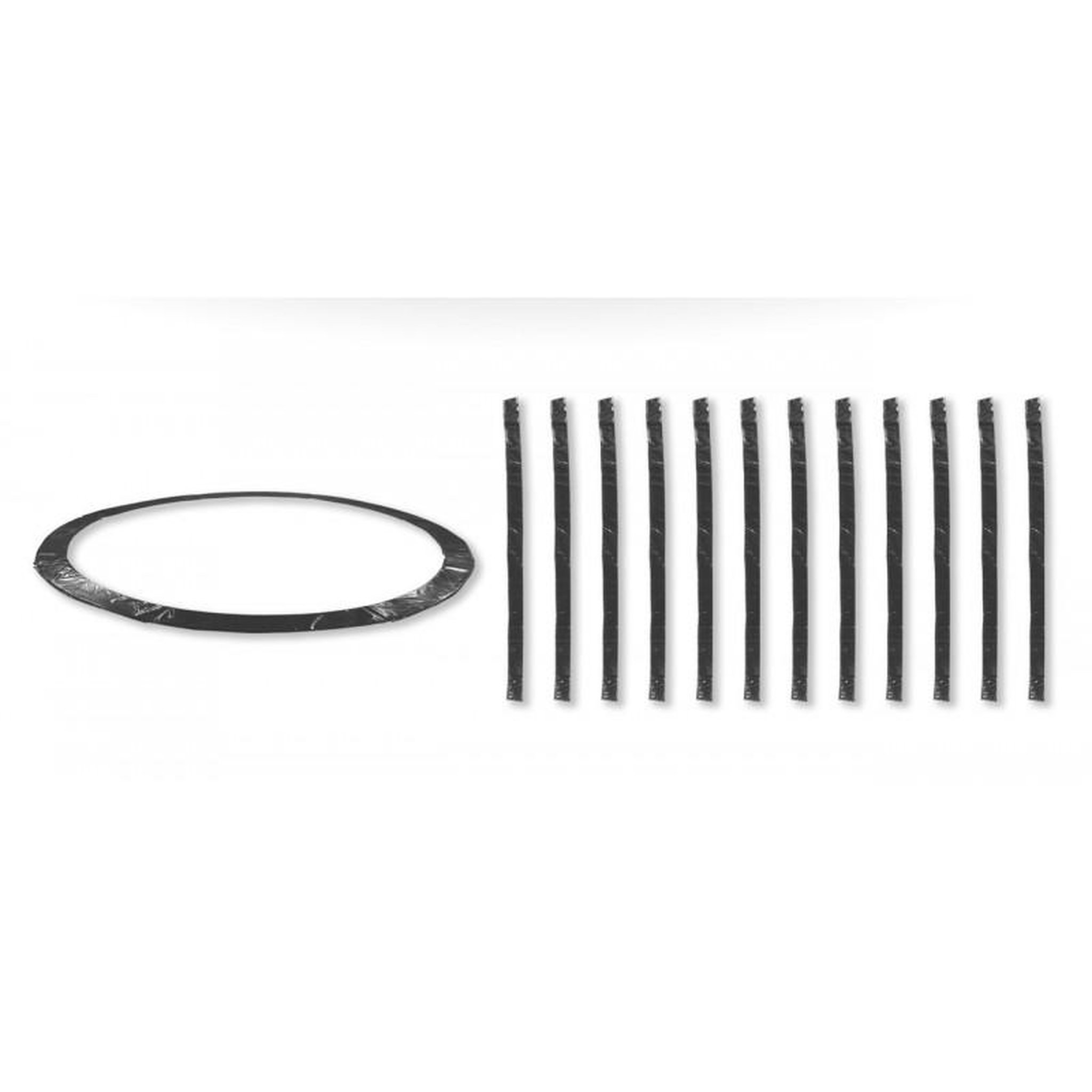 Voir la diapositive 1 : JUMP4FUN Accessoires Trampoline Pack relooking Trampoline 14FT - 427cm - 12 Perches