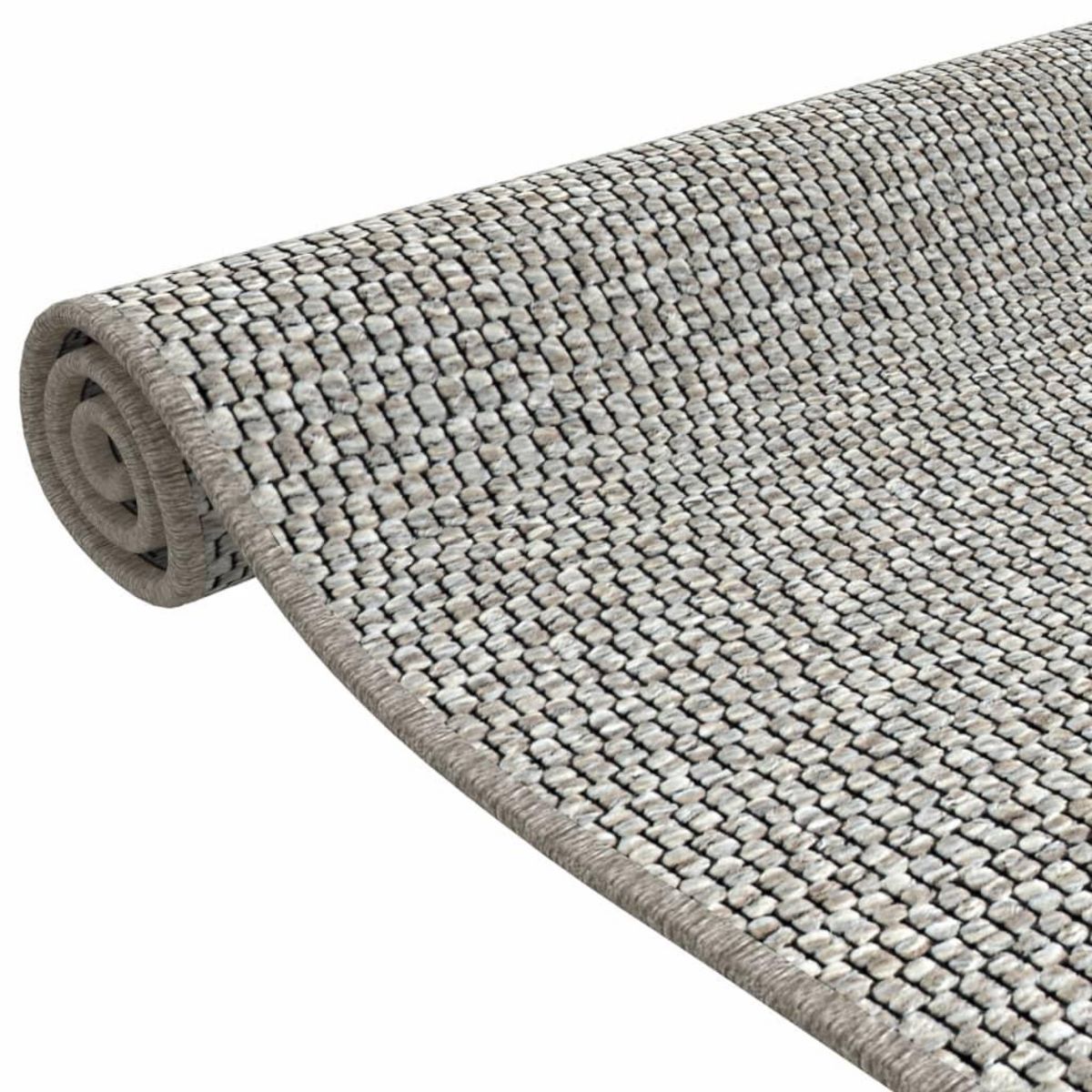 VIDAXL Tapis de couloir aspect sisal taupe 50x150 cm