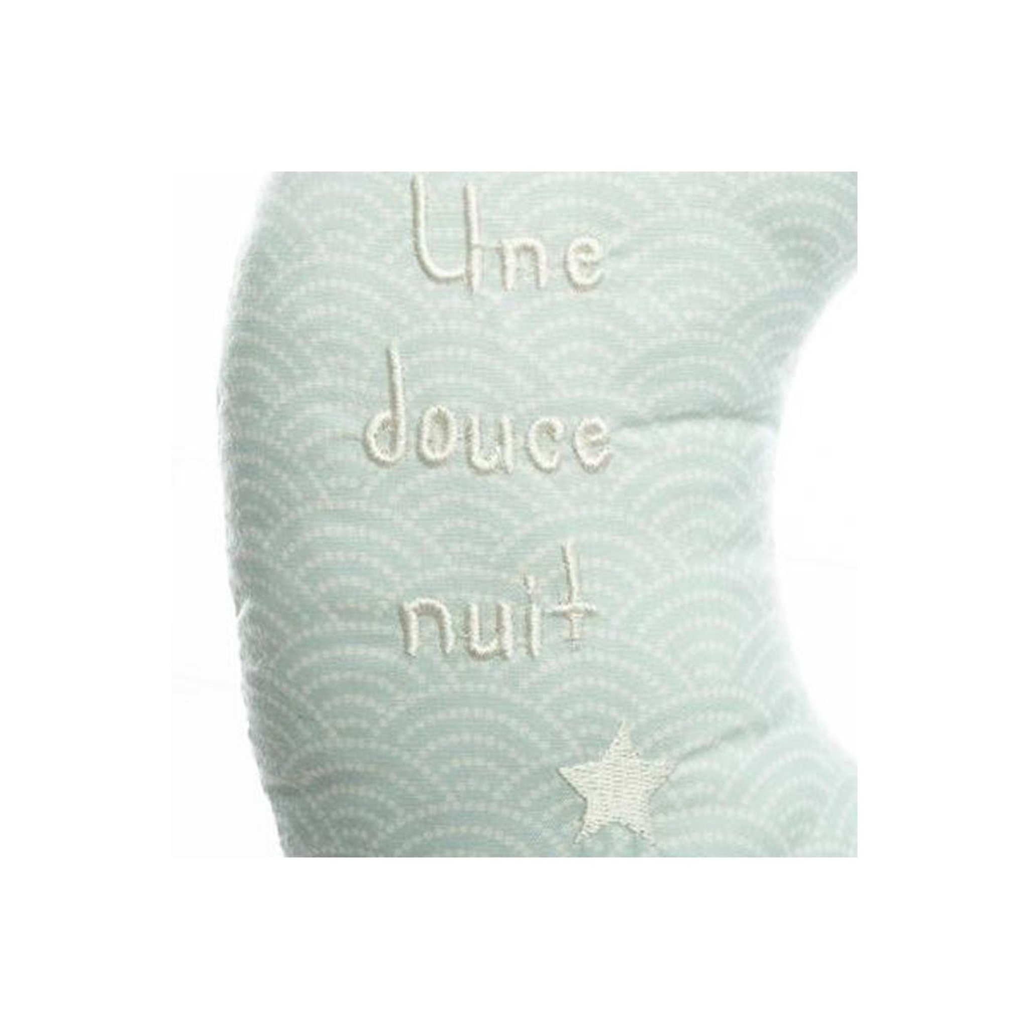 Voir la diapositive 3 : Atmosphera Kids Coussin musical enfant  lune  37cm bleu