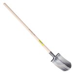 OUTILS PERRIN Bêche Bretagne polie 28 tranchant rond manche pomme