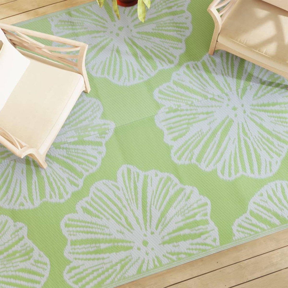 VIDAXL Tapis d'exterieur ARAKIL vert 190 x 290 cm PP