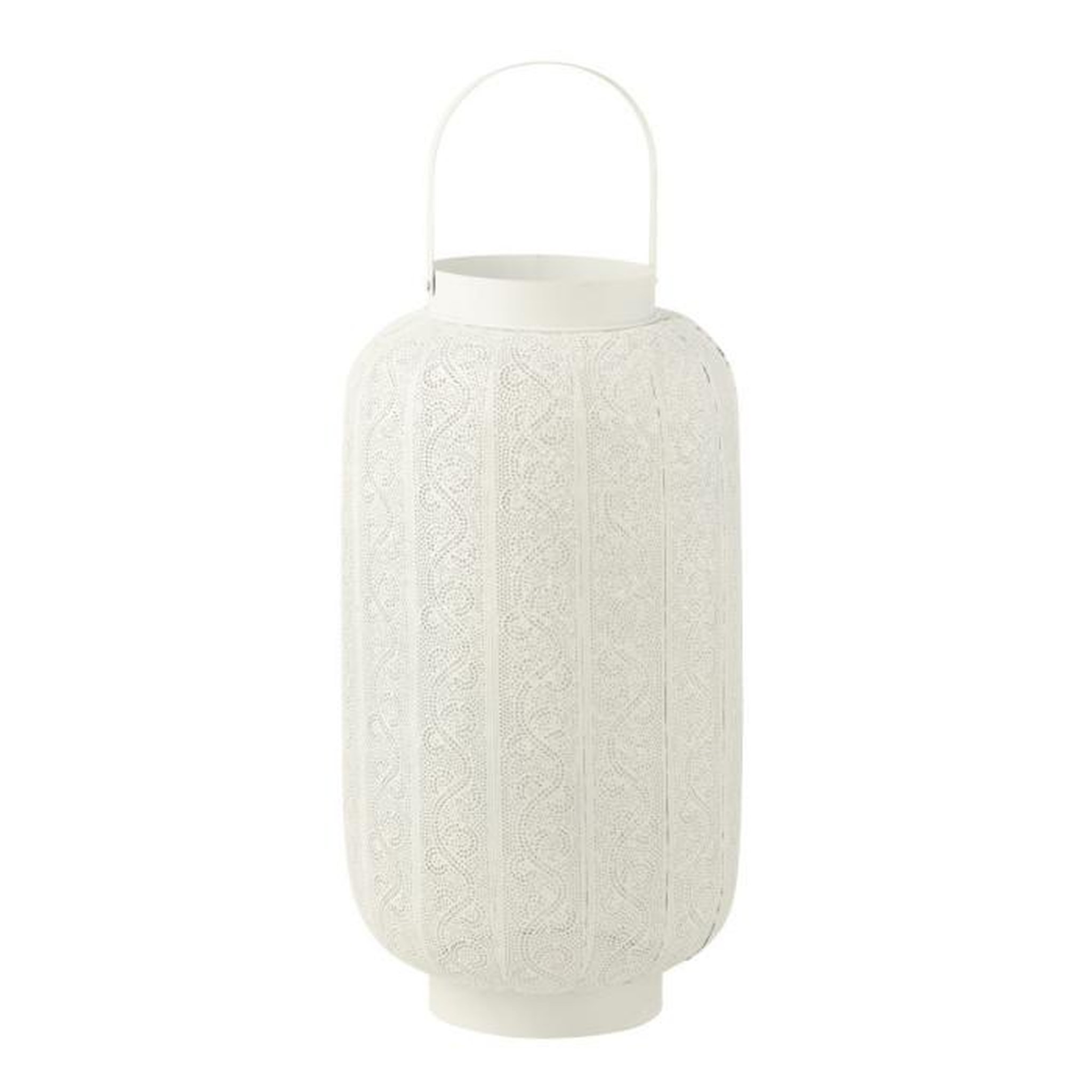 Voir la diapositive 1 : Paris Prix Lanterne Déco en Métal  Wiz  70cm Blanc