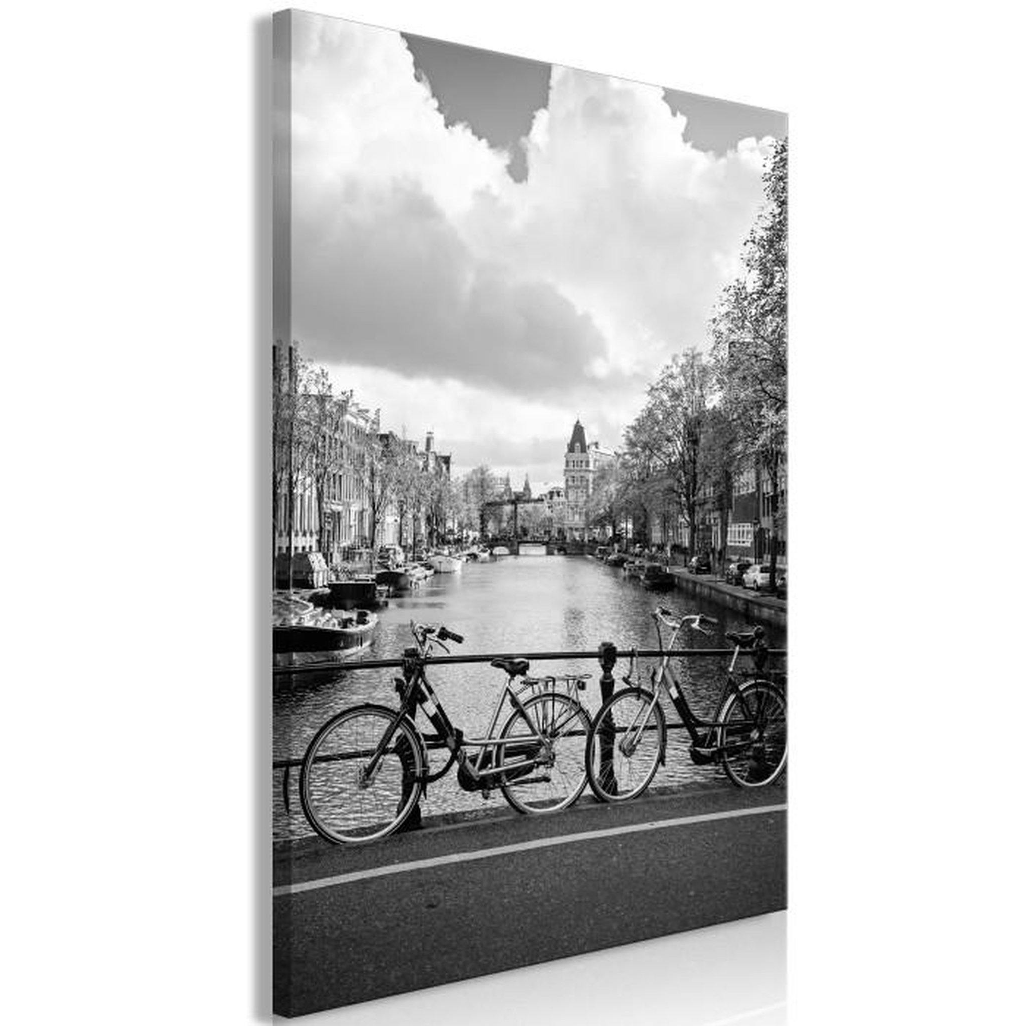 Paris Prix Tableau Imprimé  Bikes on Bridge. Coloris disponibles : Multicolore