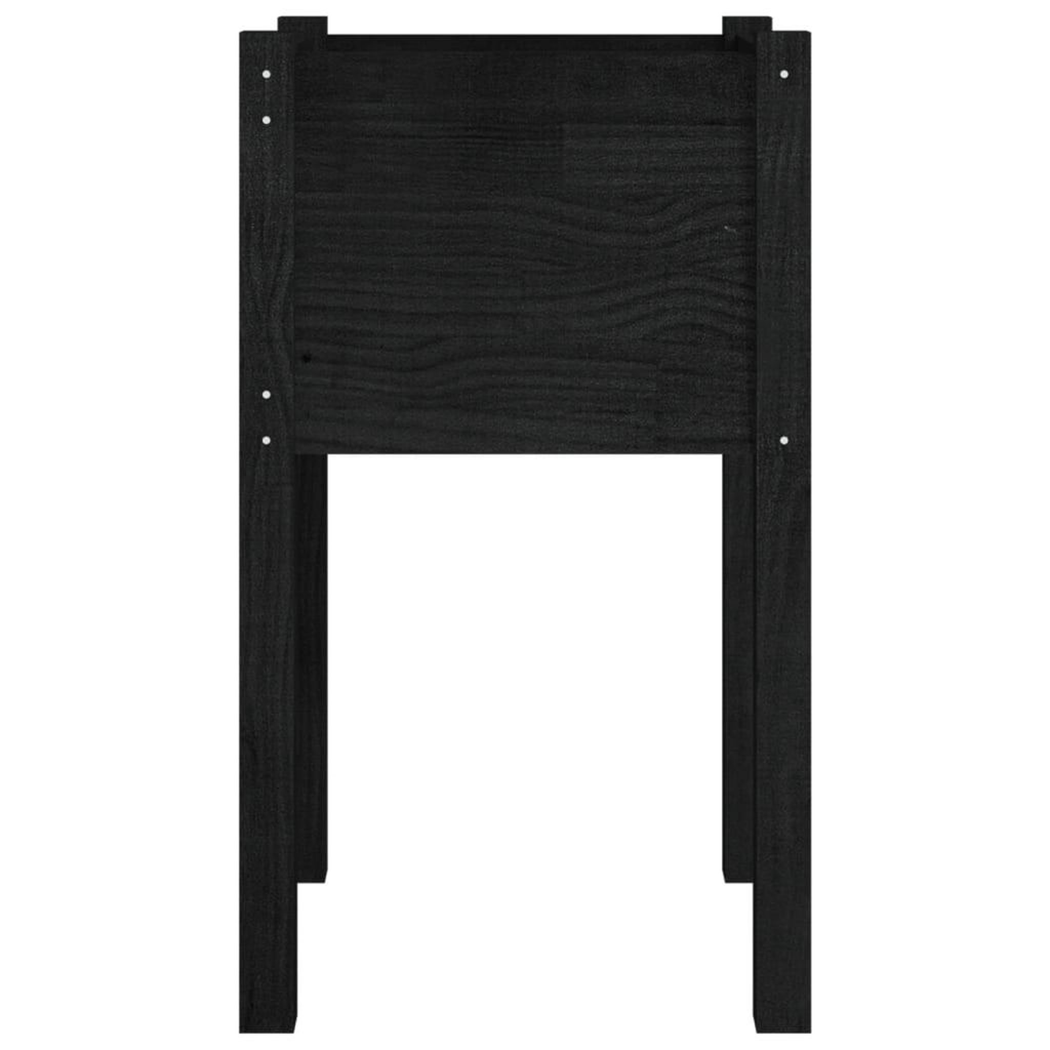 Voir la diapositive 5 : VIDAXL Jardinieres d'exterieur 2pcs Noir 40x40x70cm Bois de pin massif