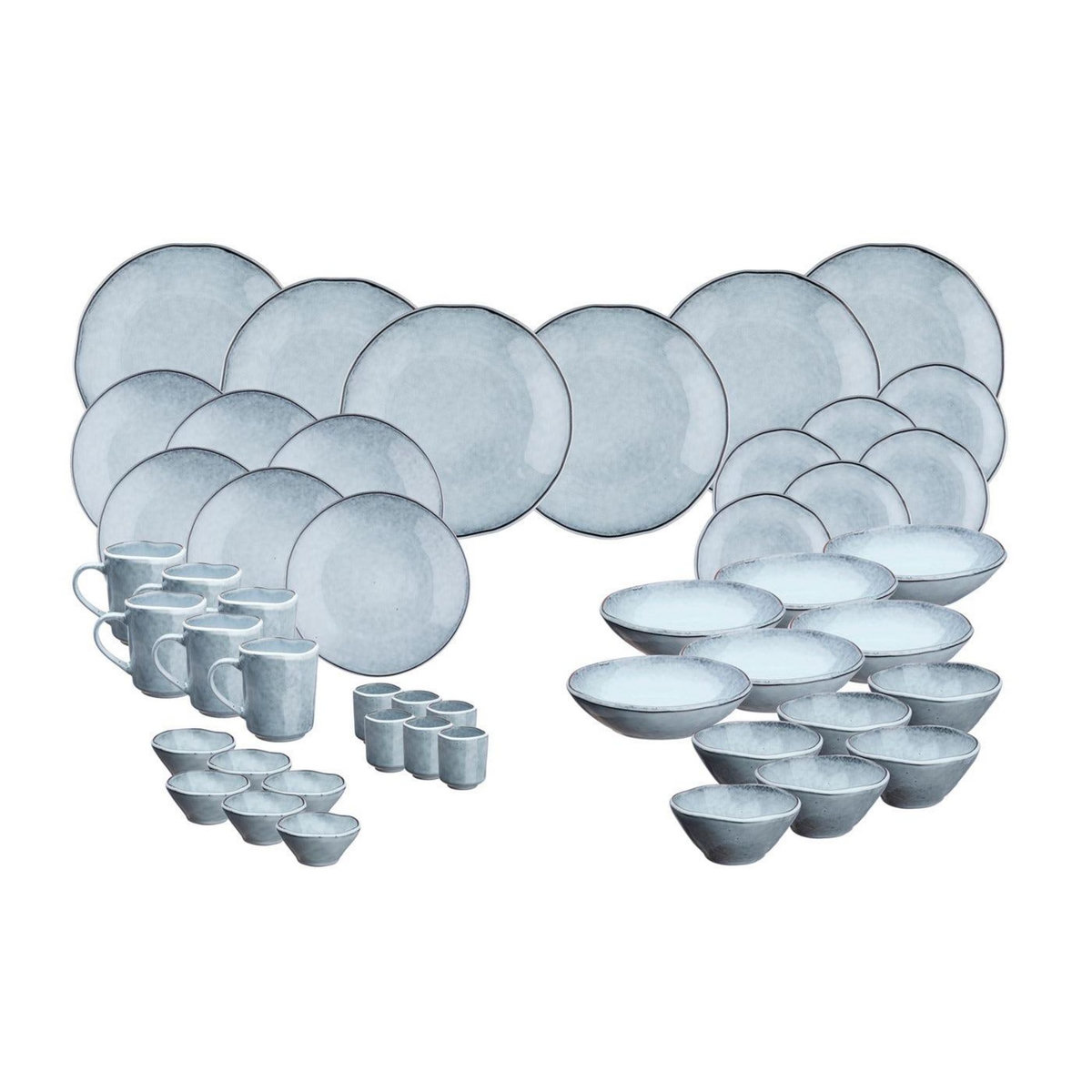 BJORN Service Complet CLOUD - 48 pièces - Gris orage