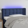 Voir la diapositive 1 : VIDAXL Tete de lit a LED Bleu 103x16x78/88 cm Tissu