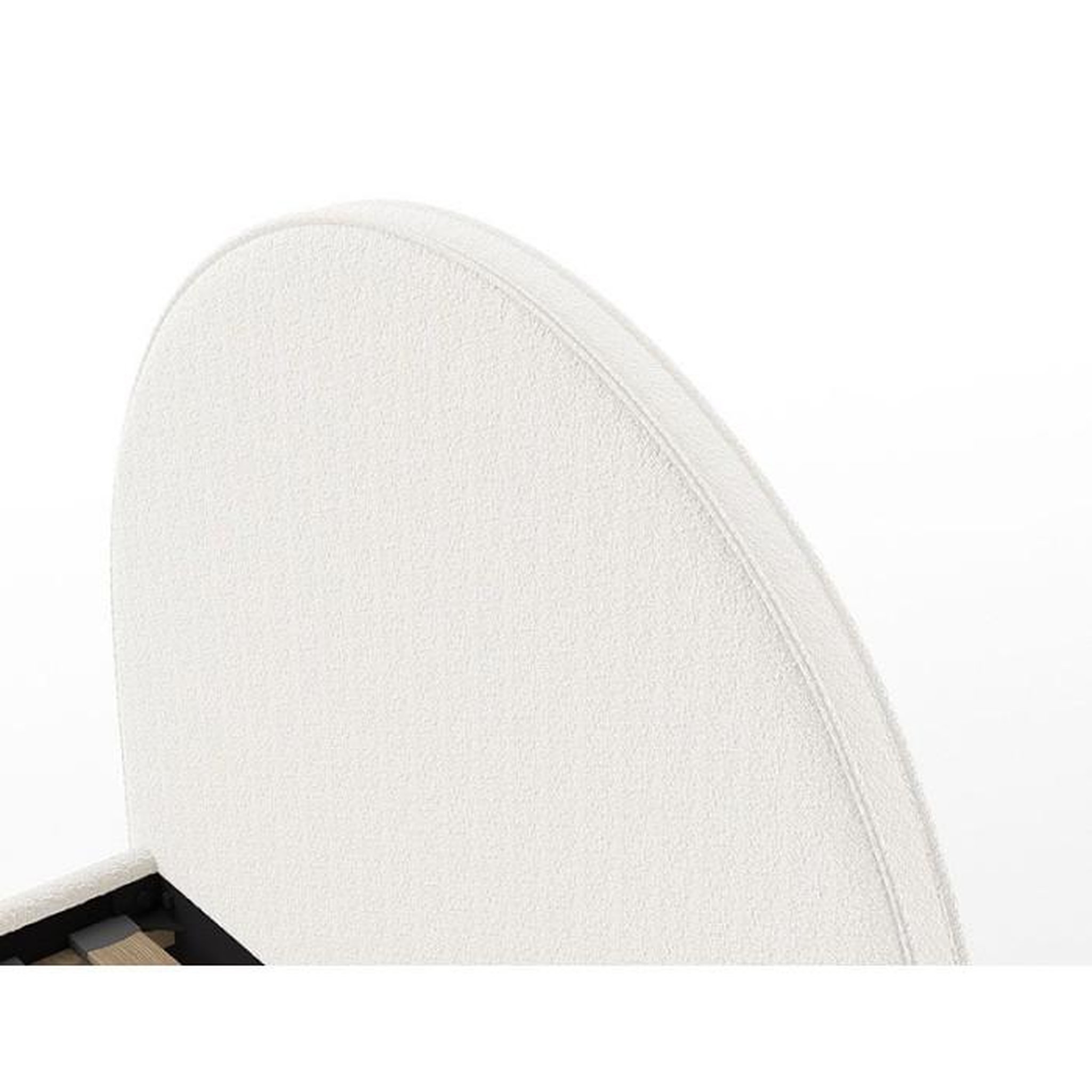Voir la diapositive 4 : Paris Prix Pack - Lit Enfant & Pouf Bouclé  Moon  90x200cm Blanc