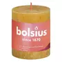 BOLSIUS Bolsius Bougies pilier rustiques 4 pcs 80x68 mm Jaune nid d'abeilles