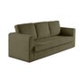 Voir la diapositive 2 : BEST MOBILIER Marilia - canapé 3 places - convertible déplimousse - en velours côtelé