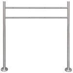 VIDAXL Support en acier inoxydable pour double boîte aux lettres