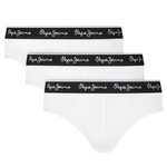Pepe Jeans x3 Slips /Noir Homme Pepe Jeans PMU. Coloris disponibles : Blanc