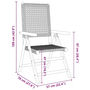 Voir la diapositive 6 : VIDAXL Chaises inclinables de jardin lot de 4 noir rotin bois massif