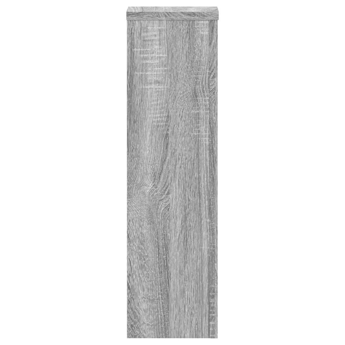 VIDAXL Supports pour plantes 2 pcs sonoma gris bois d'ingenierie