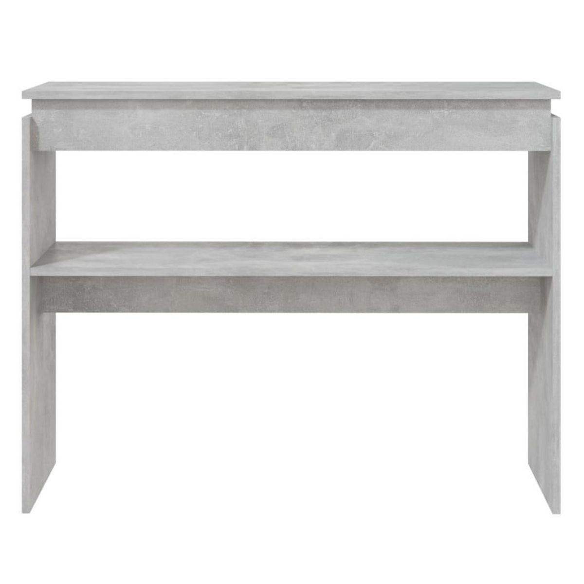 VIDAXL Table console gris beton 102x30x80 cm bois d'ingenierie