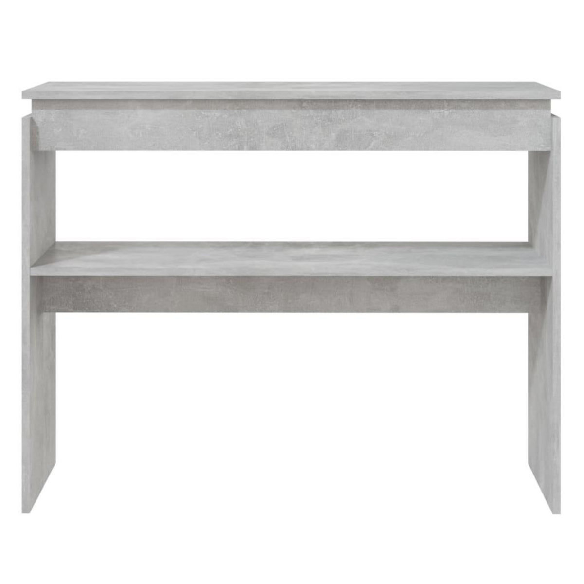 VIDAXL Table console gris beton 102x30x80 cm bois d'ingenierie