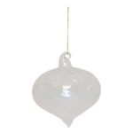 FEERIC LIGHT & CHRISTMAS Sujet de Noël Goutte  Polaire  8cm Irisé