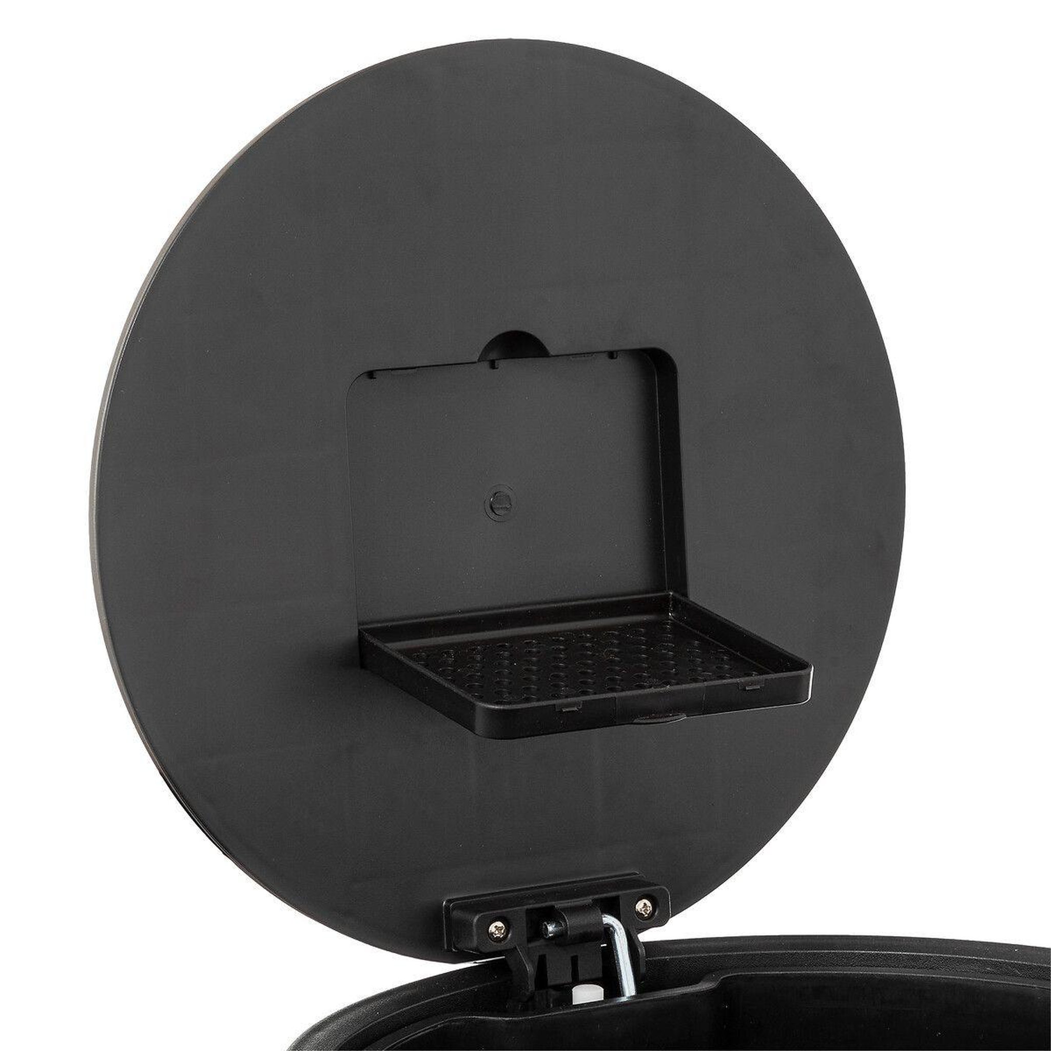 Voir la diapositive 3 : FIVE Poubelle de cuisine en métal  delta  30l inox noir
