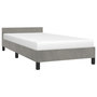 Voir la diapositive 3 : VIDAXL Cadre de lit sans matelas gris clair 80x200 cm velours