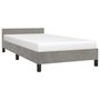 Voir la diapositive 3 : VIDAXL Cadre de lit sans matelas gris clair 80x200 cm velours