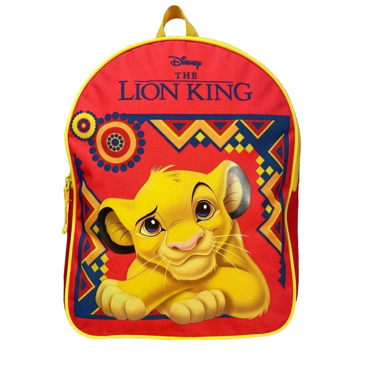 DISNEY Sac maternelle rouge Roi Lion