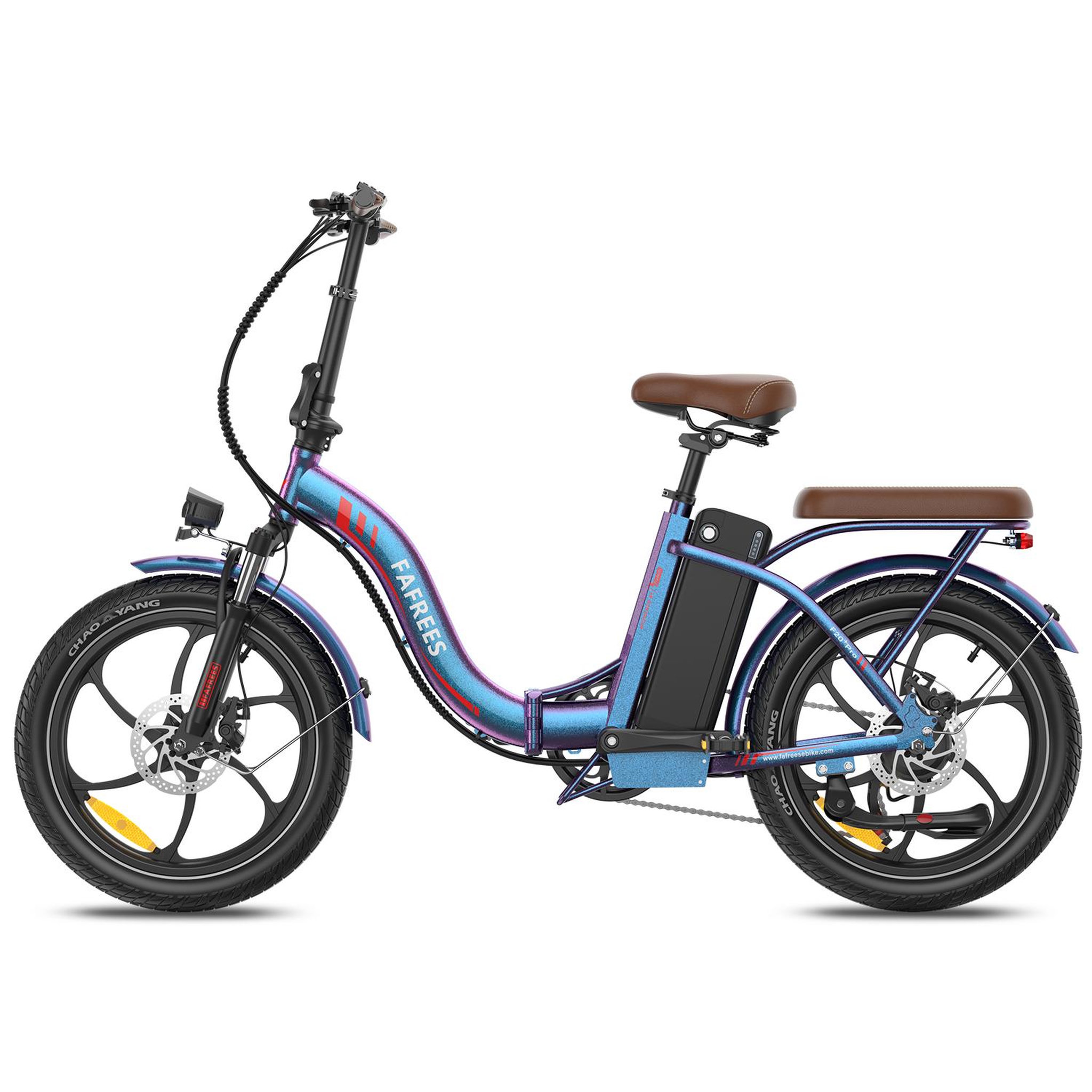 Voir la diapositive 2 : FAFREES Vélo électrique pliable de ville fafrees f20+ pro