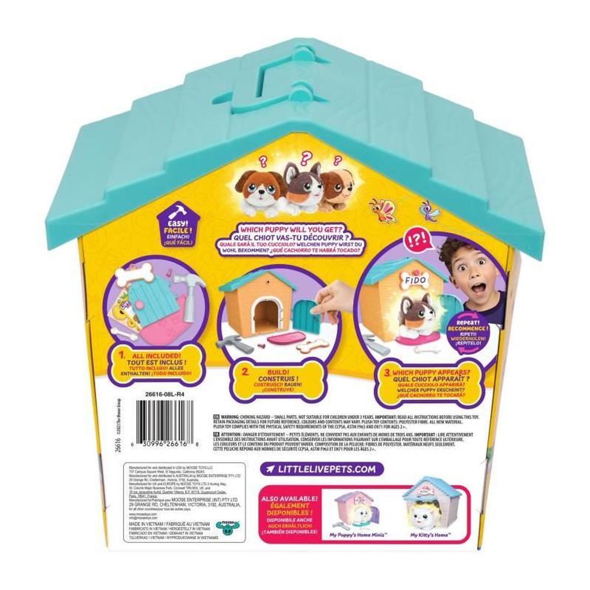 Voir la diapositive 6 : LITTLE LIVE PETS Niche surprise - Moose Toys - Chien orange - Modele aléatoire - Accessoires inclus - 5 ans et plus