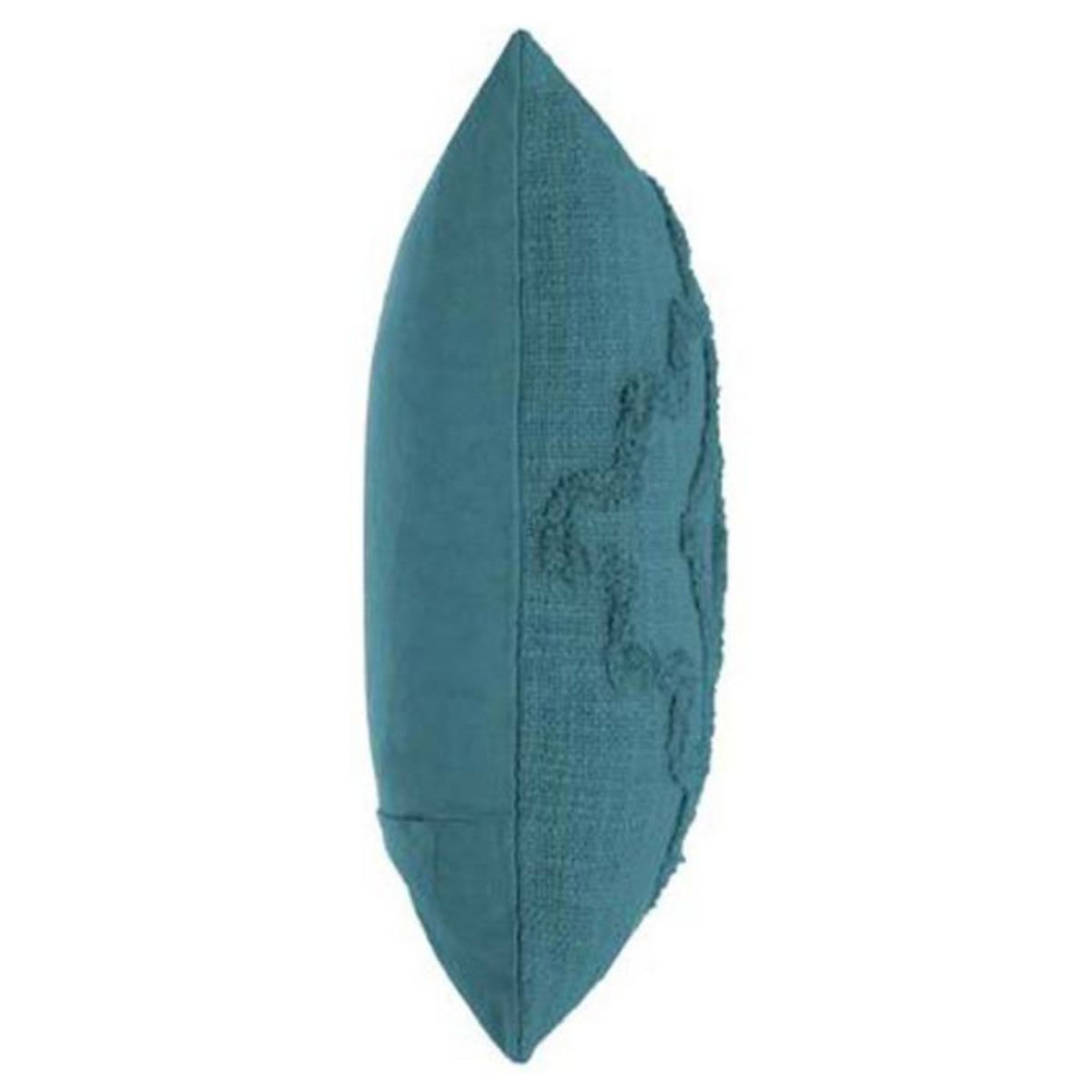 ATMOSPHERA Coussin Déco Tufté  Inca  40x40cm Bleu Canard