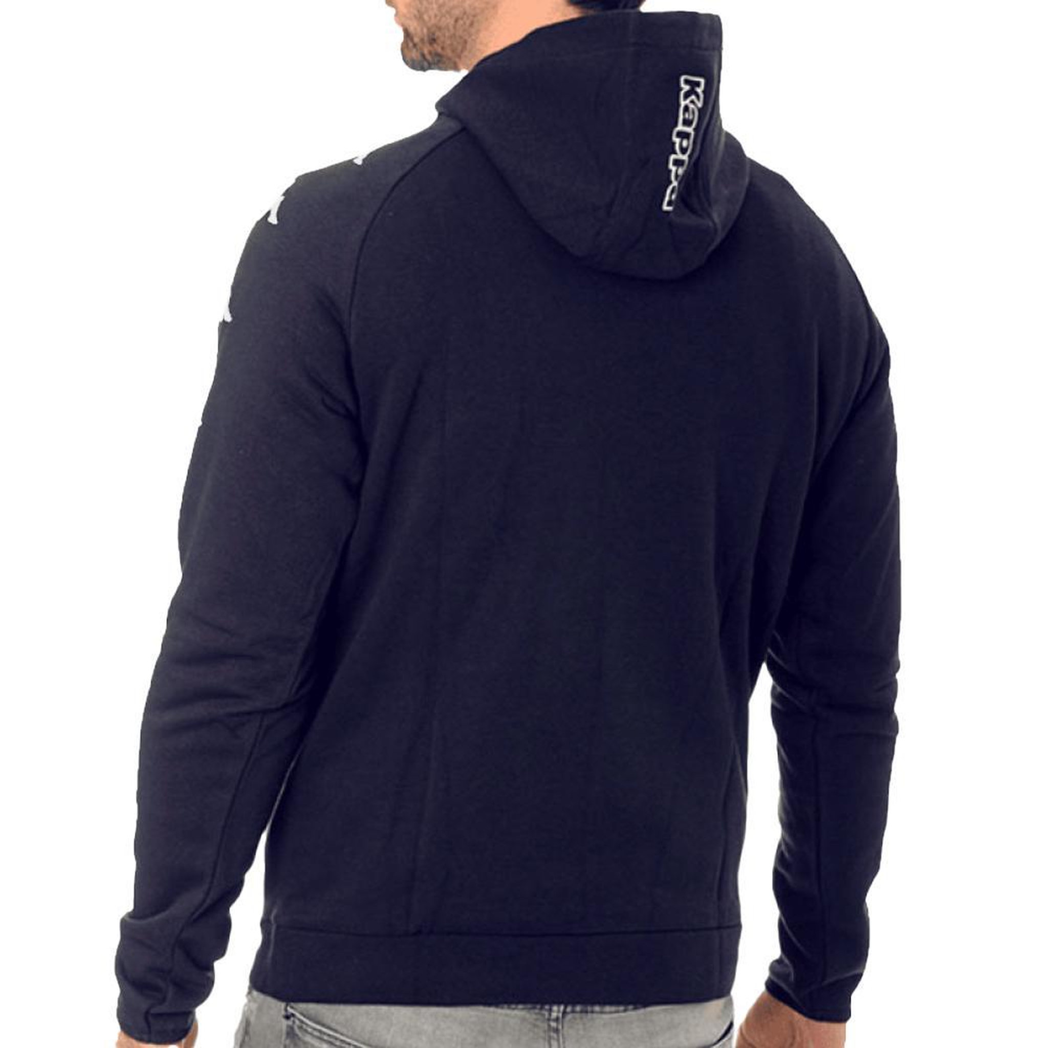 Voir la diapositive 2 : KAPPA Sweat à Capuche Marine Homme Kappa Diano