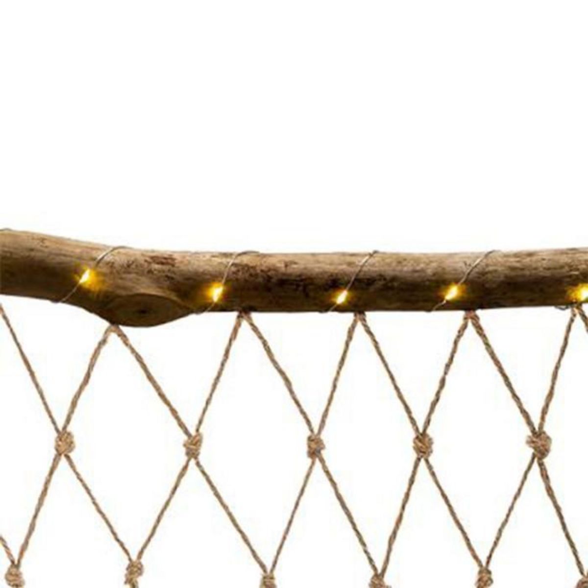 ATMOSPHERA Suspension Design à Led  4 Soliflores  70cm Naturel