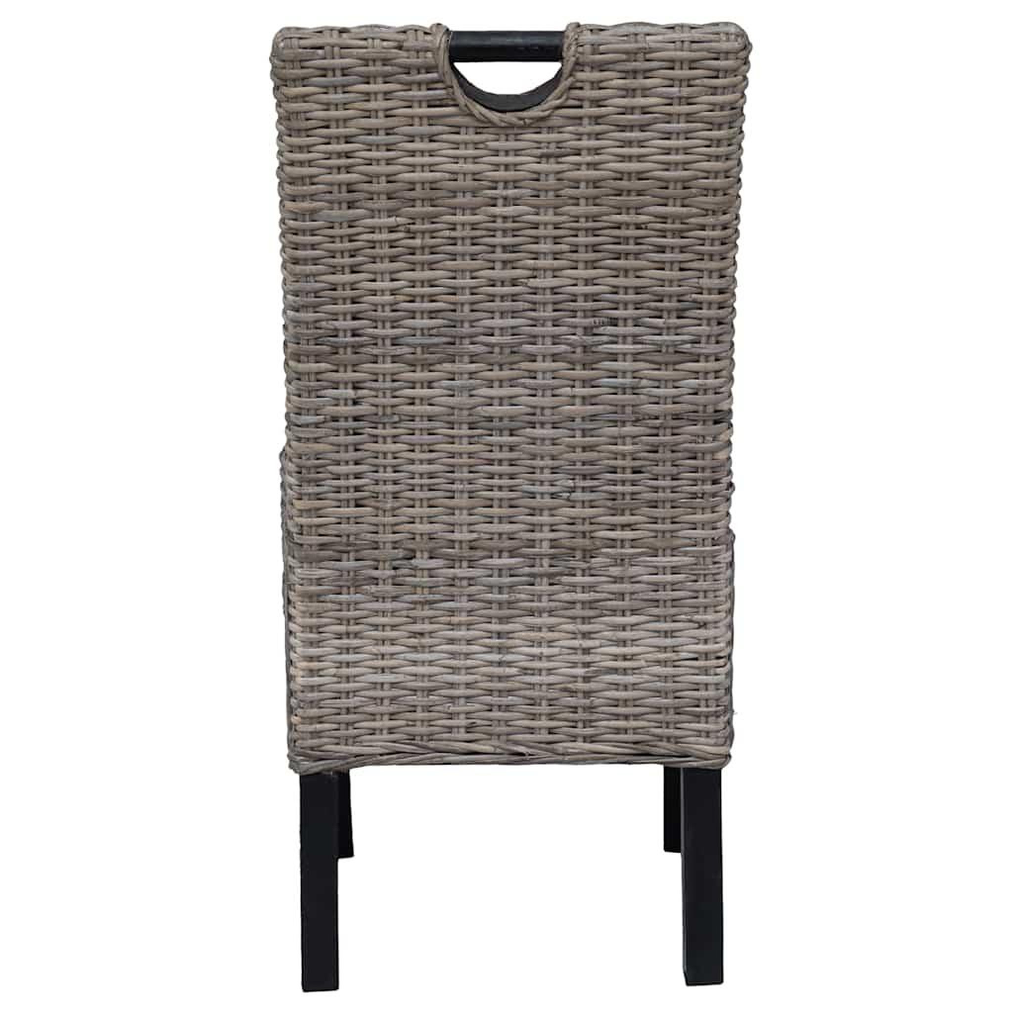 Voir la diapositive 5 : VIDAXL Chaises a manger lot de 6 rotin Kubu bois de manguier