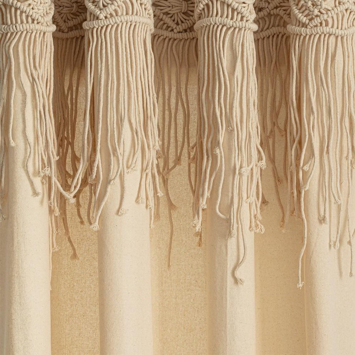 ATMOSPHERA Rideau à œillets 140x260 macramé Ritual