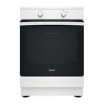 Indesit Cuisiniere a induction - INDESIT - IS67IQ5KCW/E - 3 foyers - 2600 W - 60 cm - Blanc