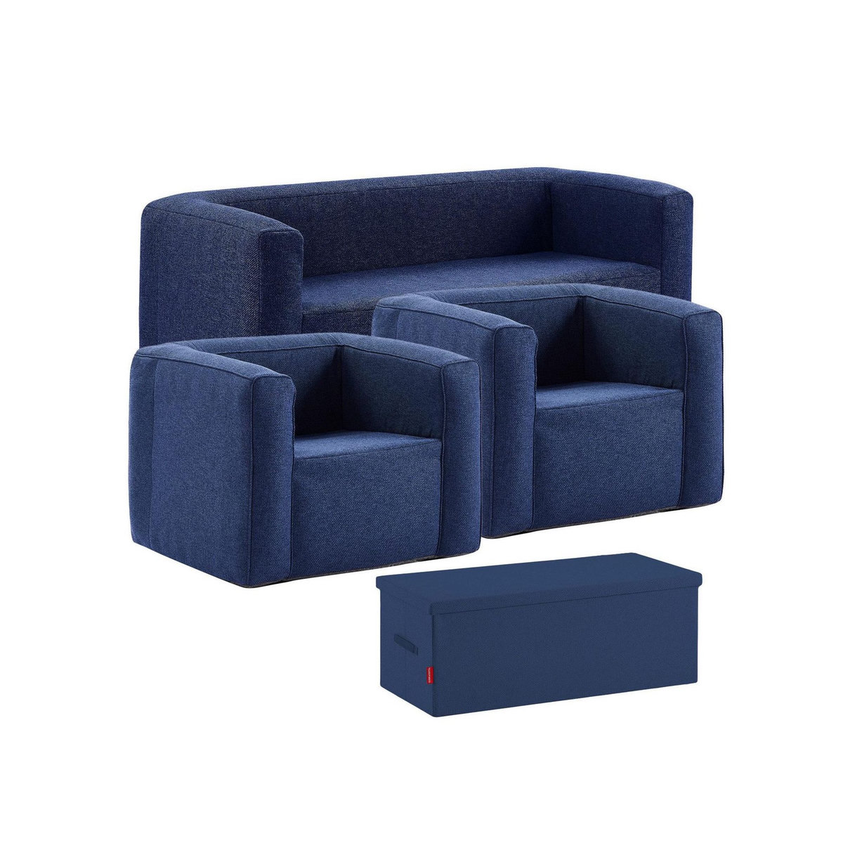 TERRACOTTA Salon gonflable 5 places - Terracotta - Intérieur et extérieur - Bleu