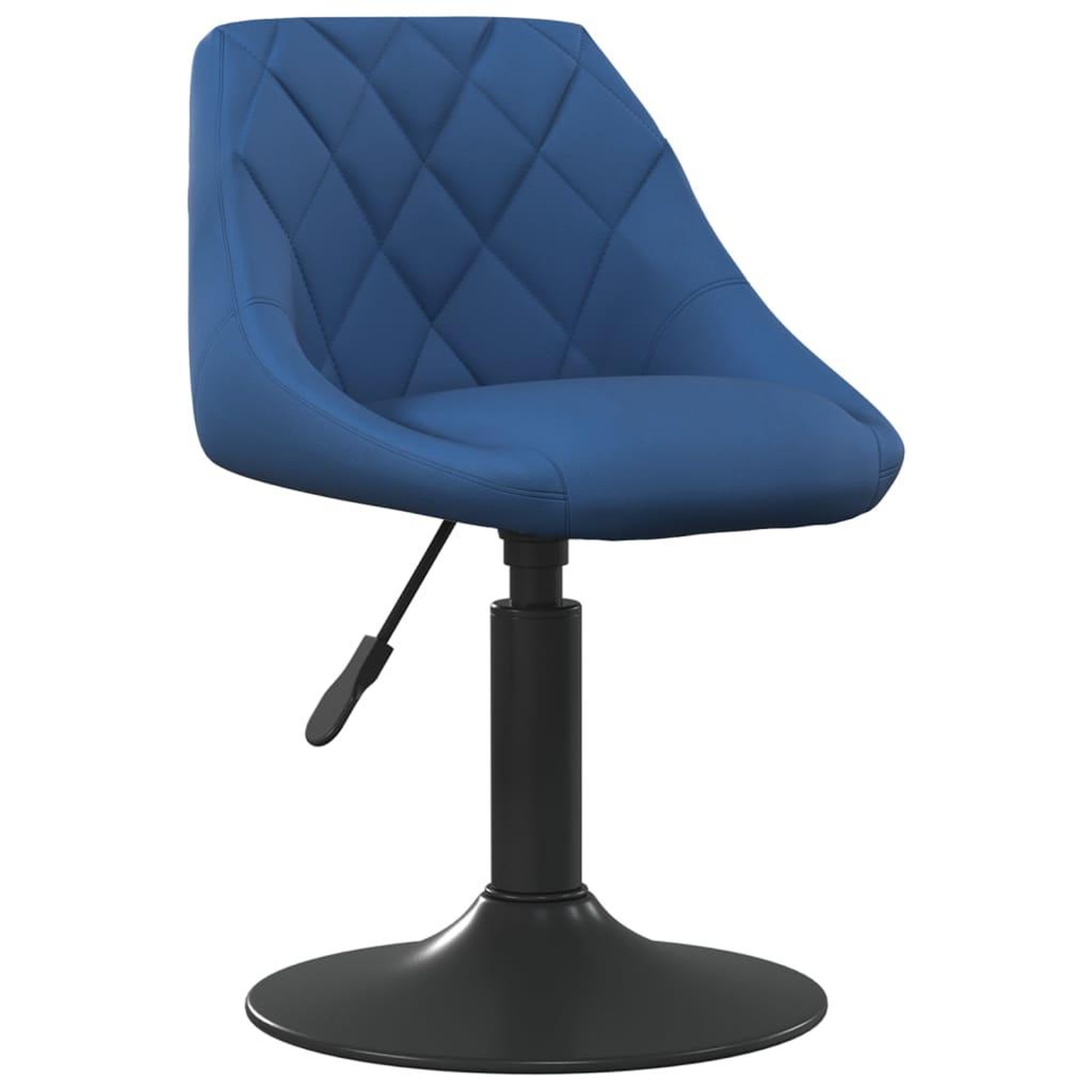 Voir la diapositive 3 : VIDAXL Chaises pivotantes a manger lot de 2 bleu velours