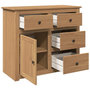 Voir la diapositive 5 : VIDAXL Buffet avec tiroirs Panama 93x40x80 cm bois massif de pin
