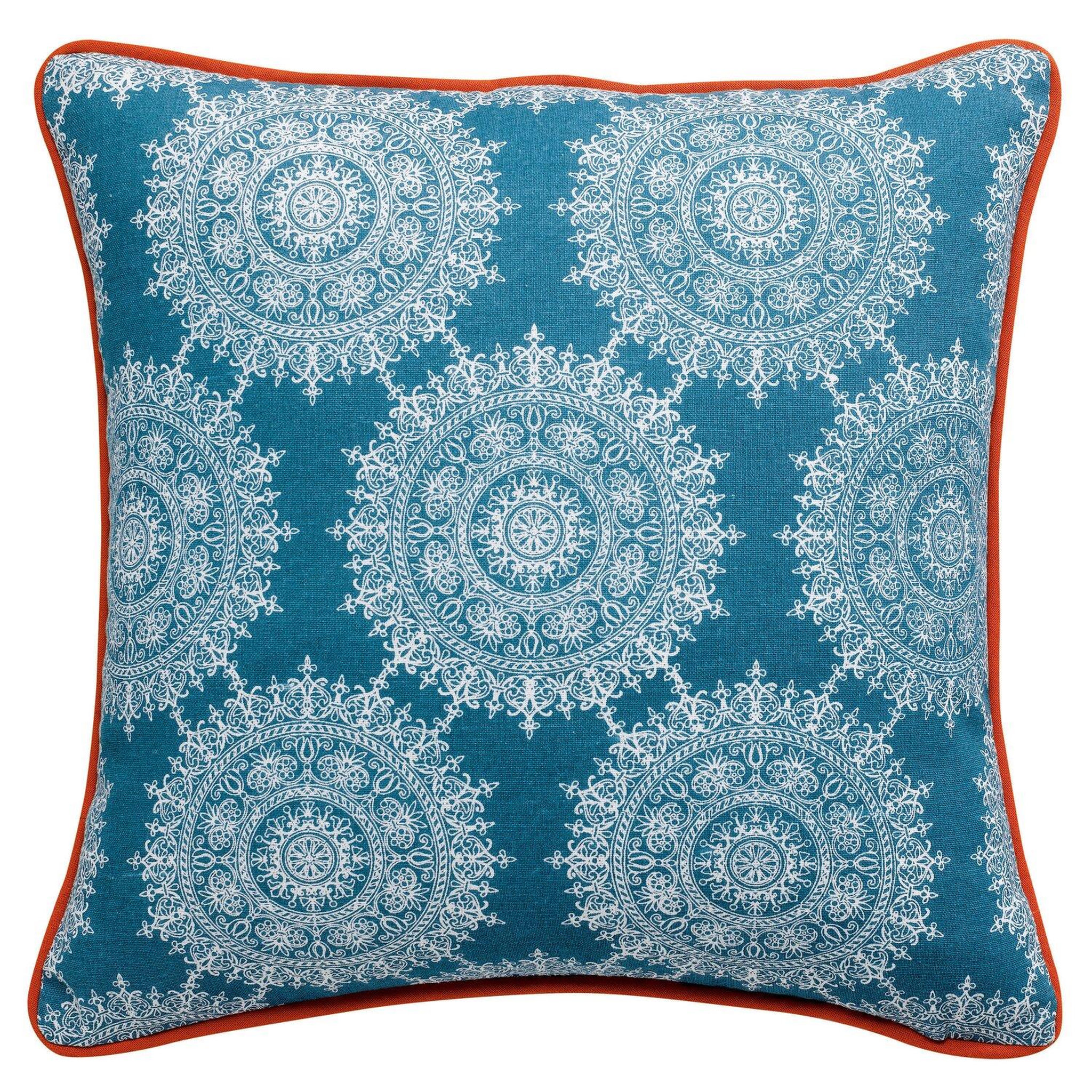 Les Ateliers du Linge Coussin 40x40cm 100%coton 170g sioux. Coloris disponibles : Rouge