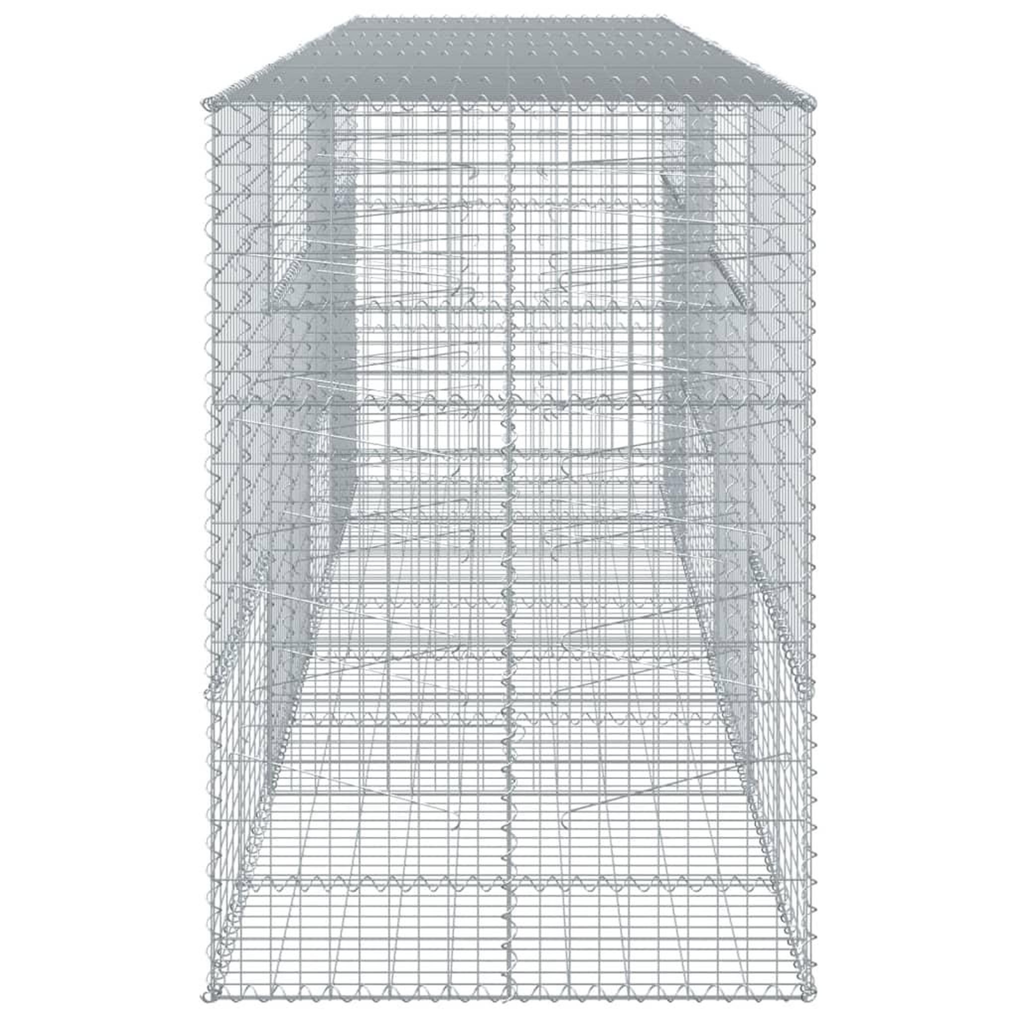 Voir la diapositive 4 : VIDAXL Panier gabion avec couvercle 400x100x150 cm fer galvanise