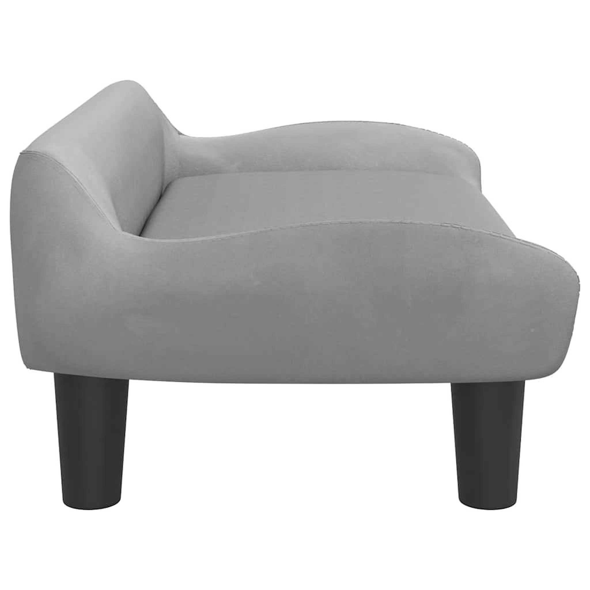 Voir la diapositive 4 : VIDAXL Lit pour chien gris clair 70x40x24 cm velours