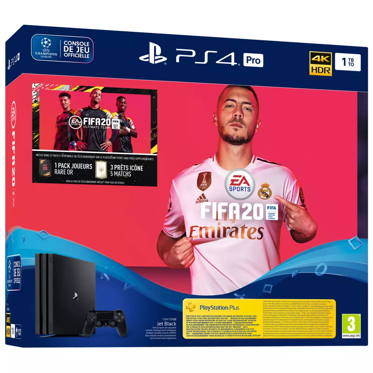 SONY Console PS4 Pro Noire 1 To FIFA 20