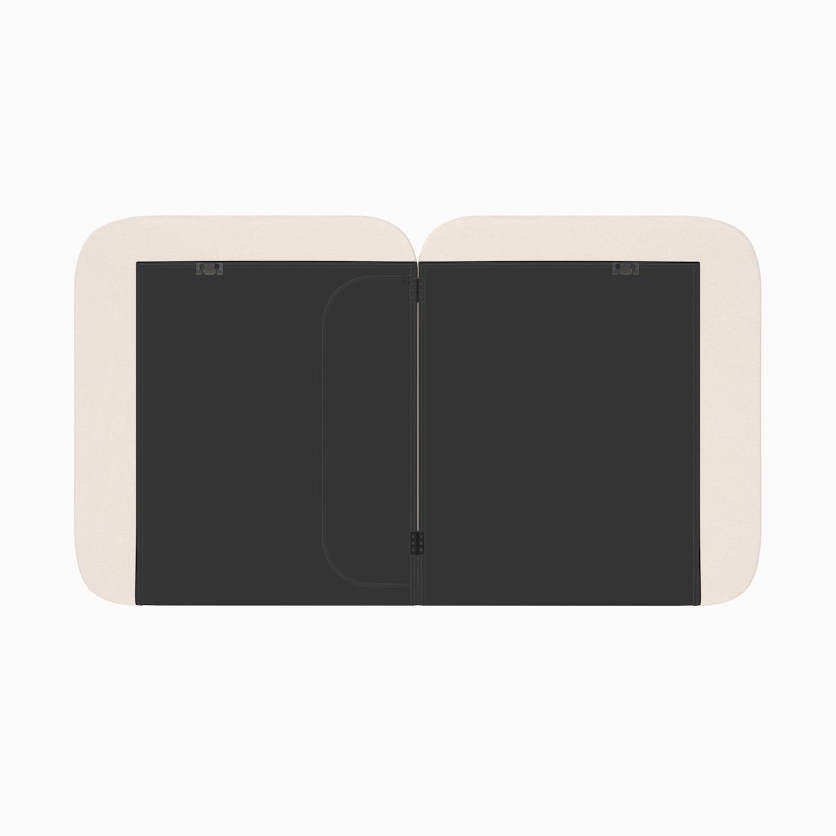 Rendez vous déco Tête de lit en tissu blanc 160 cm-Etna