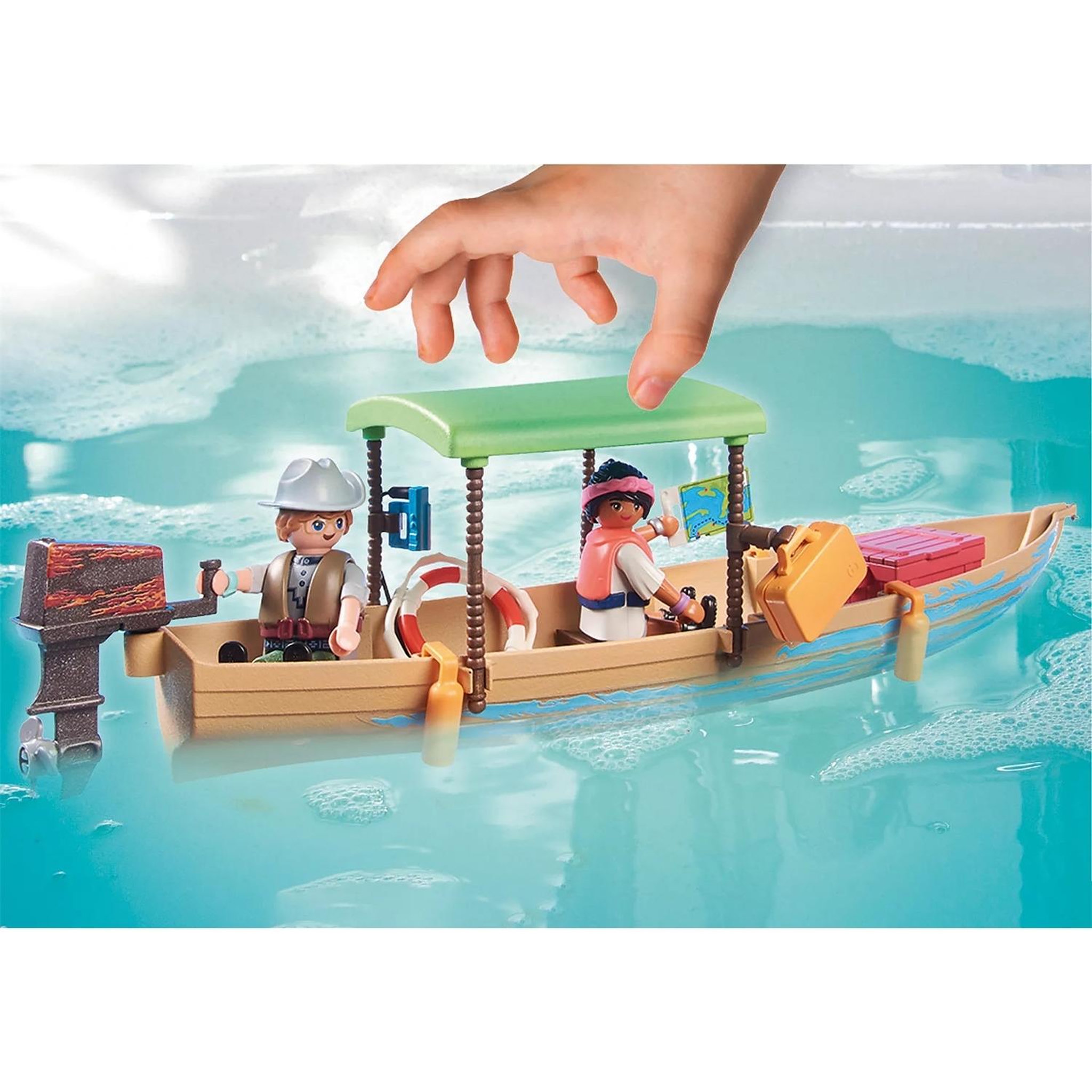 Voir la diapositive 3 : PLAYMOBIL Wiltopia Pirogue et lamantins